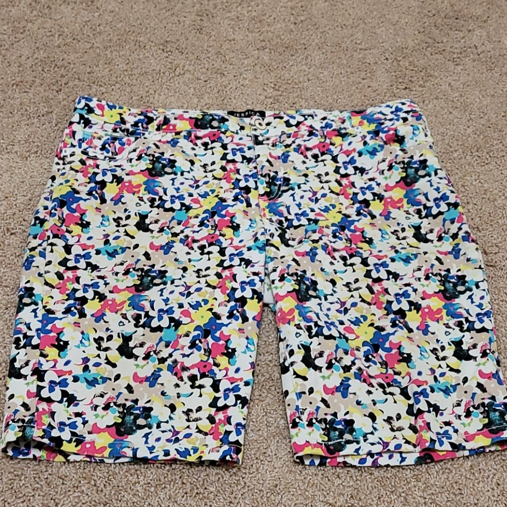 Jessica multi-colored Capri